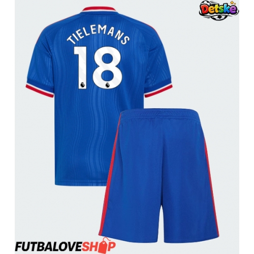 Dres Manchester United Youri Tielemans #18 Preč pre deti 2026-27 Krátky Rukáv (+ trenírky)